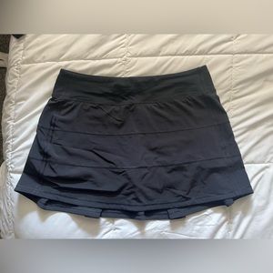 Black Lululemon skirt.
